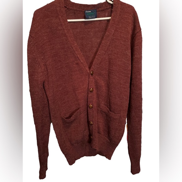 VTG Arrow Grammpa Sweater /leather Buttons - Picture 1 of 4